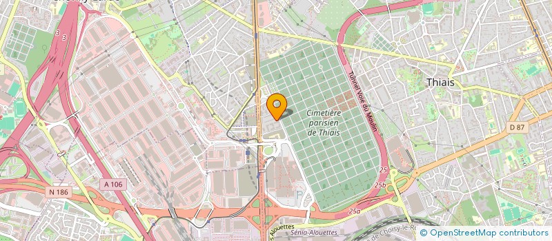 localisation de l'entreprise GLOBE CAR  THIAIS