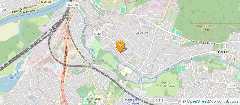 localisation de l'entreprise GLOBE ENSEIGNE à CROSNE