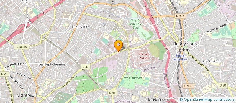 localisation de l'entreprise GLOBE FOOD INDUSTRIES  MONTREUIL