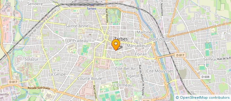 localisation de l'entreprise GLOBE FORMATION  TARBES