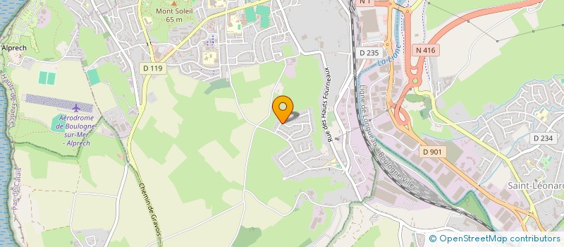 localisation de l'entreprise GLOBE HANDICAPS  OUTREAU