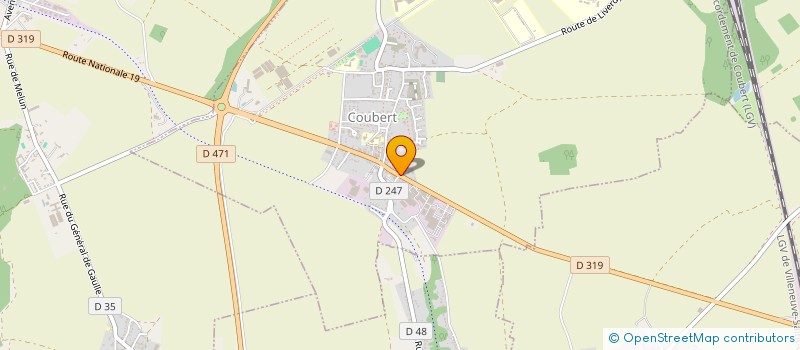 localisation de l'entreprise GLOBE INTERTRADING NEGOCE à COUBERT