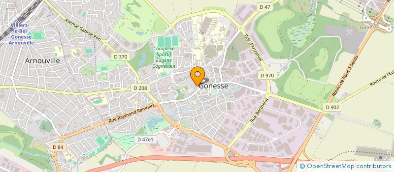 localisation de l'entreprise GLOBE NEGOCE à GONESSE