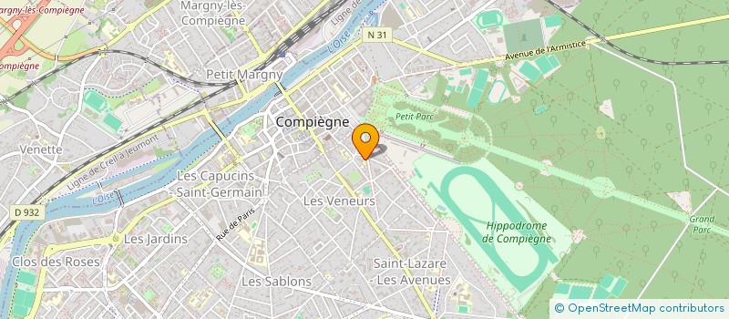 localisation de l'entreprise GLOBE NEGOCE EURL  COMPIEGNE