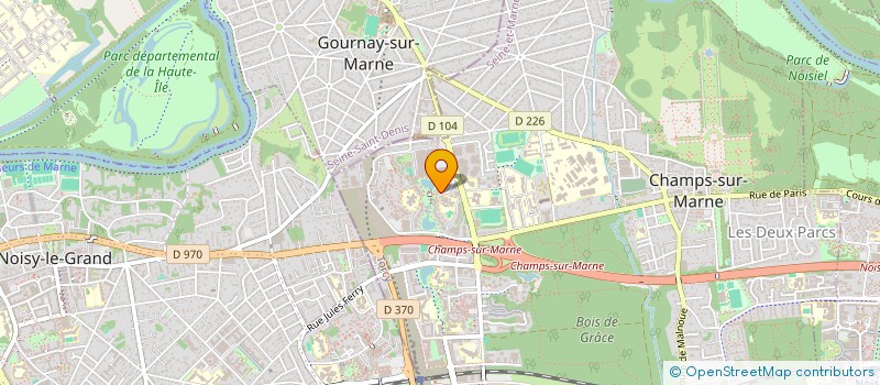 localisation de l'entreprise GLOBE RAPIDE à CHAMPS-SUR-MARNE