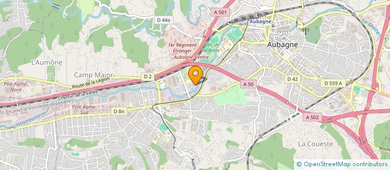 localisation de l'entreprise GLOBE SECURITY à AUBAGNE