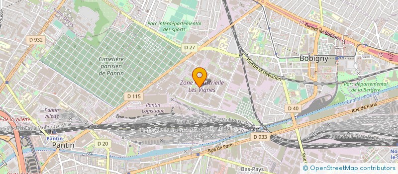 localisation de l'entreprise GLOBE TRAITEUR à BOBIGNY