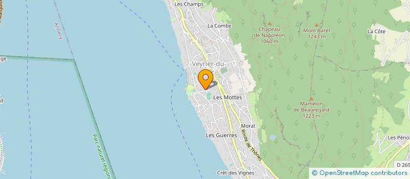 localisation de l'entreprise GLOBE TROTTER  TALLOIRES-MONTMIN