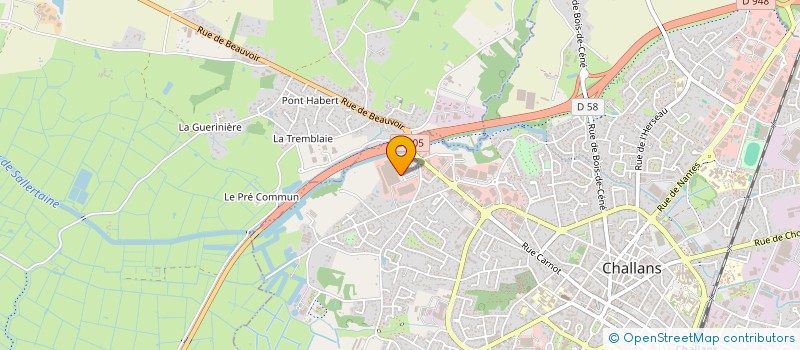 localisation de l'entreprise GLOBE - TROTTER CHALLANDAIS à CHALLANS