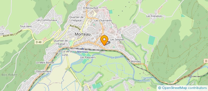 localisation de l'entreprise GLOBE-TROTTERS  MORTEAU