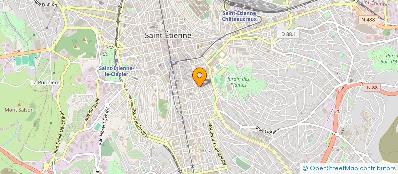 localisation de l'entreprise GLOBE42  SAINT-ETIENNE