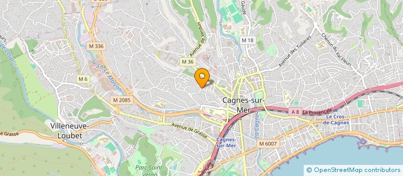 localisation de l'entreprise GLOBETROTTER à CAGNES-SUR-MER