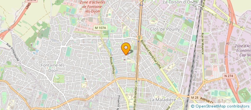 localisation de l'entreprise GLOBEXE MO à DIJON