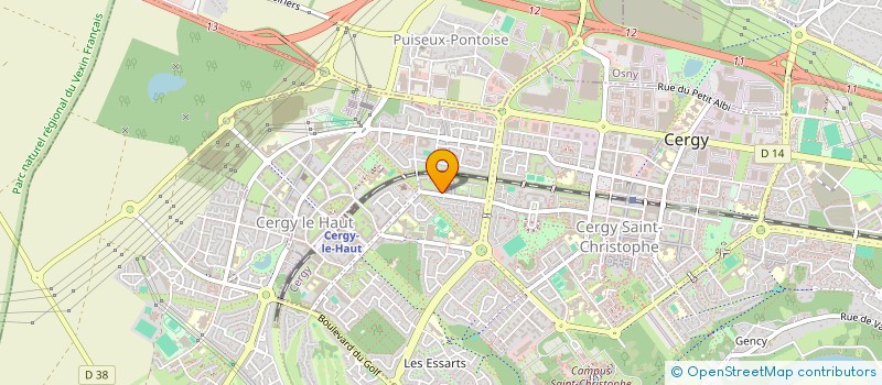 localisation de l'entreprise GLOBL INTER  CERGY