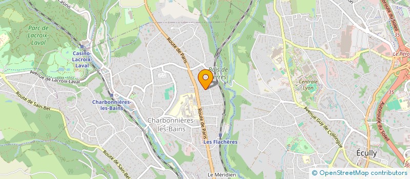 localisation de l'entreprise GLOBOMED  CHARBONNIERES-LES-BAINS