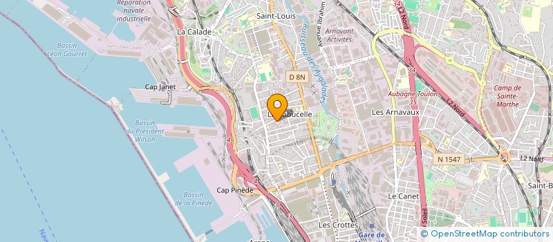 localisation de l'entreprise GLOBTRANS AIR FREIGHT à MARSEILLE
