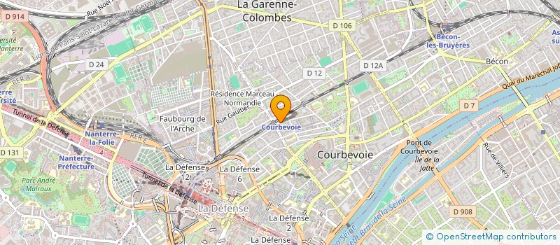localisation de l'entreprise GLOBULO à COURBEVOIE