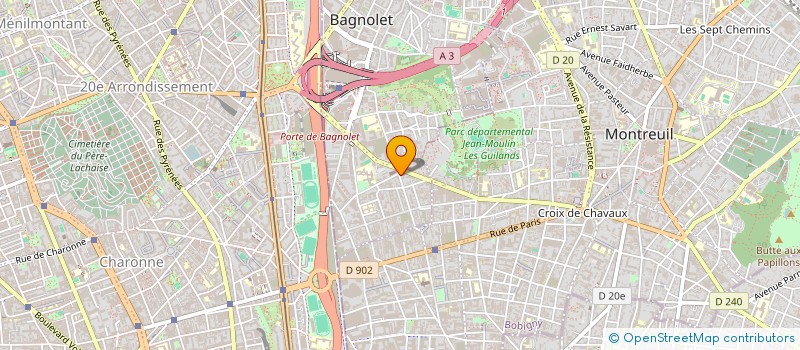 localisation de l'entreprise GLOBUS FRANCE à BAGNOLET