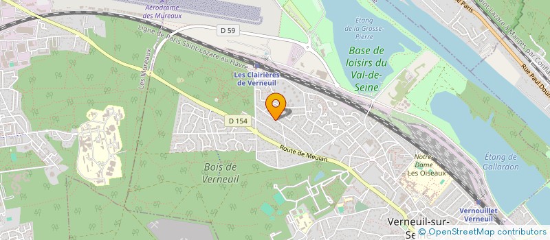 localisation de l'entreprise GLOBUS NEGOCE INTERNATIONAL à VERNEUIL-SUR-SEINE