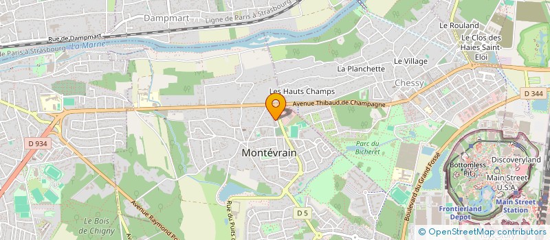 localisation de l'entreprise GLOBWALL  MONTEVRAIN