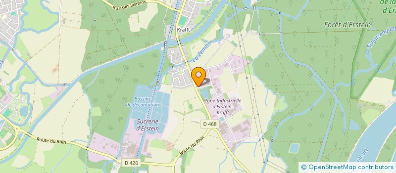 localisation de l'entreprise GLOECKELSBERG DANCERS  ERSTEIN