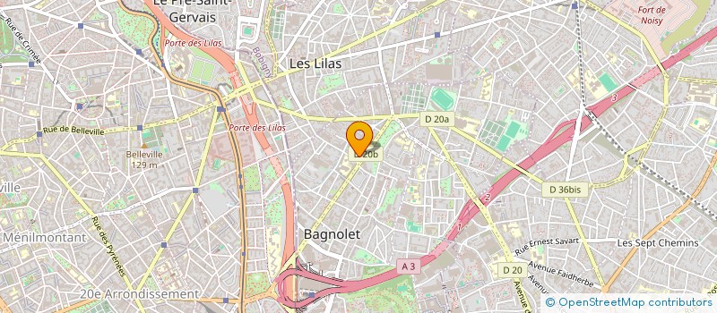 localisation de l'entreprise GLOIRE à BAGNOLET