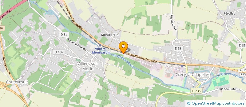 localisation de l'entreprise GLOIRE  CRECY-LA-CHAPELLE