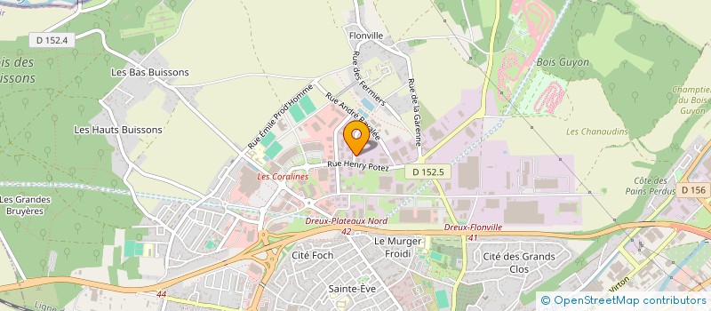 localisation de l'entreprise GLOIRE SECURITE INCENDIE à DREUX