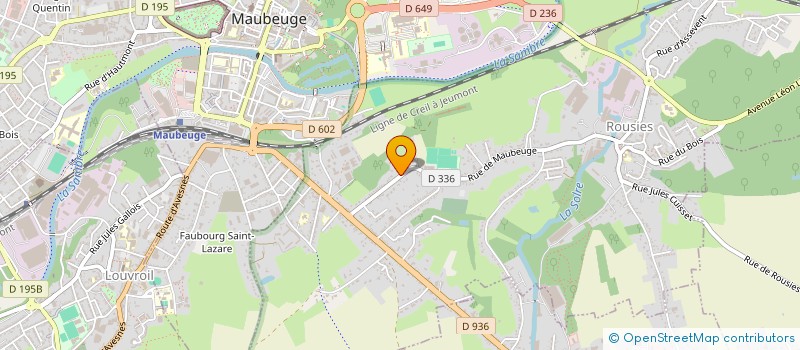 localisation de l'entreprise GLOM  ROUSIES