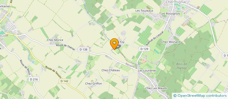 localisation de l'entreprise GLOMTECH  RETAUD