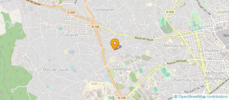 localisation de l'entreprise GLORI  NIMES