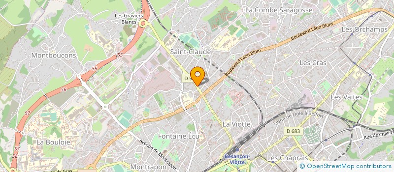localisation de l'entreprise GLORIA 2 à BESANCON
