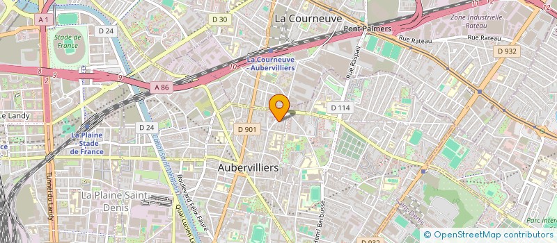 localisation de l'entreprise GLORIA  AUBERVILLIERS