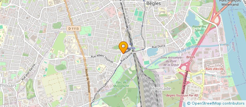 localisation de l'entreprise GLORIA à BEGLES