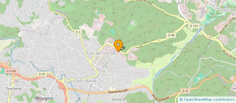localisation de l'entreprise GLORIA à MOUGINS