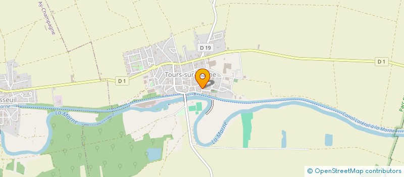 localisation de l'entreprise GLORIEUX DAMIEN  TOURS-SUR-MARNE