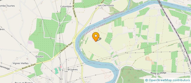 localisation de l'entreprise GLORIOSA  CHATEAUNEUF-SUR-ISERE