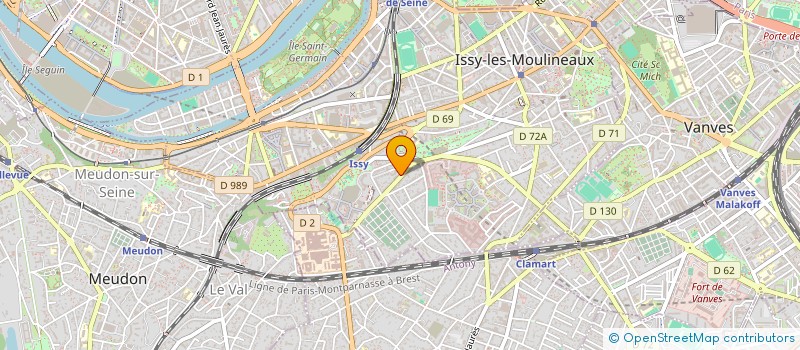 localisation de l'entreprise GLORIVIERA à ISSY-LES-MOULINEAUX