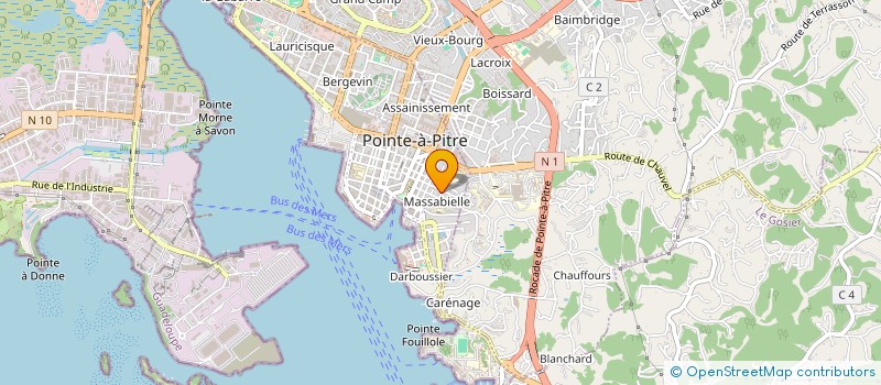 localisation de l'entreprise GLORY à POINTE-A-PITRE