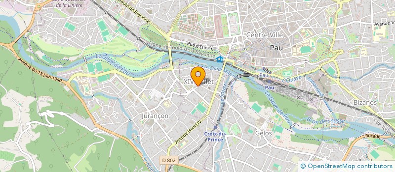 localisation de l'entreprise GLORYS CONSULTING à PAU