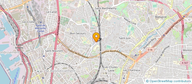 localisation de l'entreprise GLORYSTAR à MARSEILLE