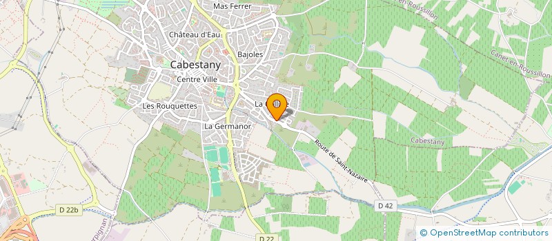localisation de l'entreprise GLOS  CABESTANY