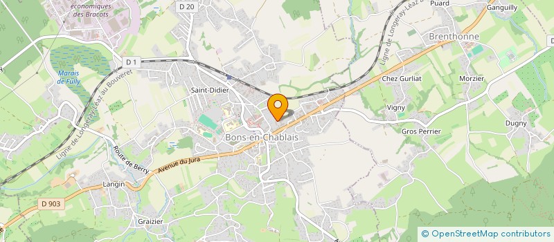 localisation de l'entreprise GLOSE COREE-FRANCE STUDIO  BONS-EN-CHABLAIS