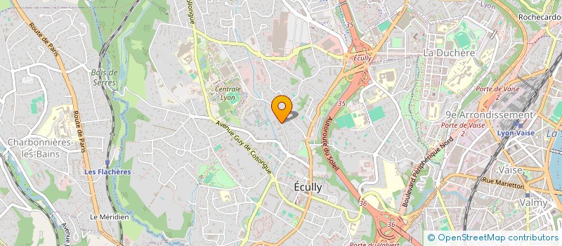 localisation de l'entreprise GLOSS à ECULLY