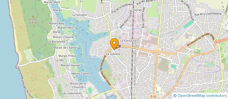 localisation de l'entreprise GLOSS DIFFUSION à LES SABLES D'OLONNE