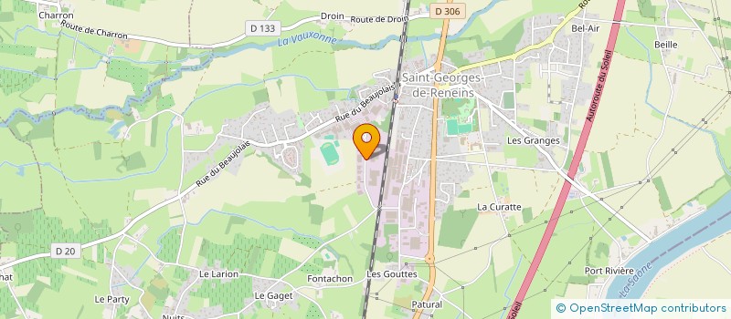 localisation de l'entreprise GLOSSINGCAR  SAINT-GEORGES-DE-RENEINS