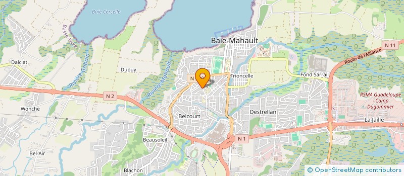 localisation de l'entreprise GLOSSITUP-SHOP  BAIE-MAHAULT