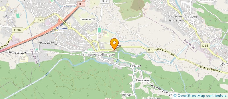 localisation de l'entreprise GLOSSOPHONES  SIMIANE-COLLONGUE