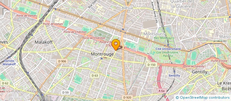 localisation de l'entreprise GLOUGO  MONTROUGE