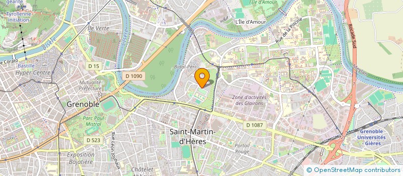 localisation de l'entreprise GLOUPS  SAINT-MARTIN-D'HERES